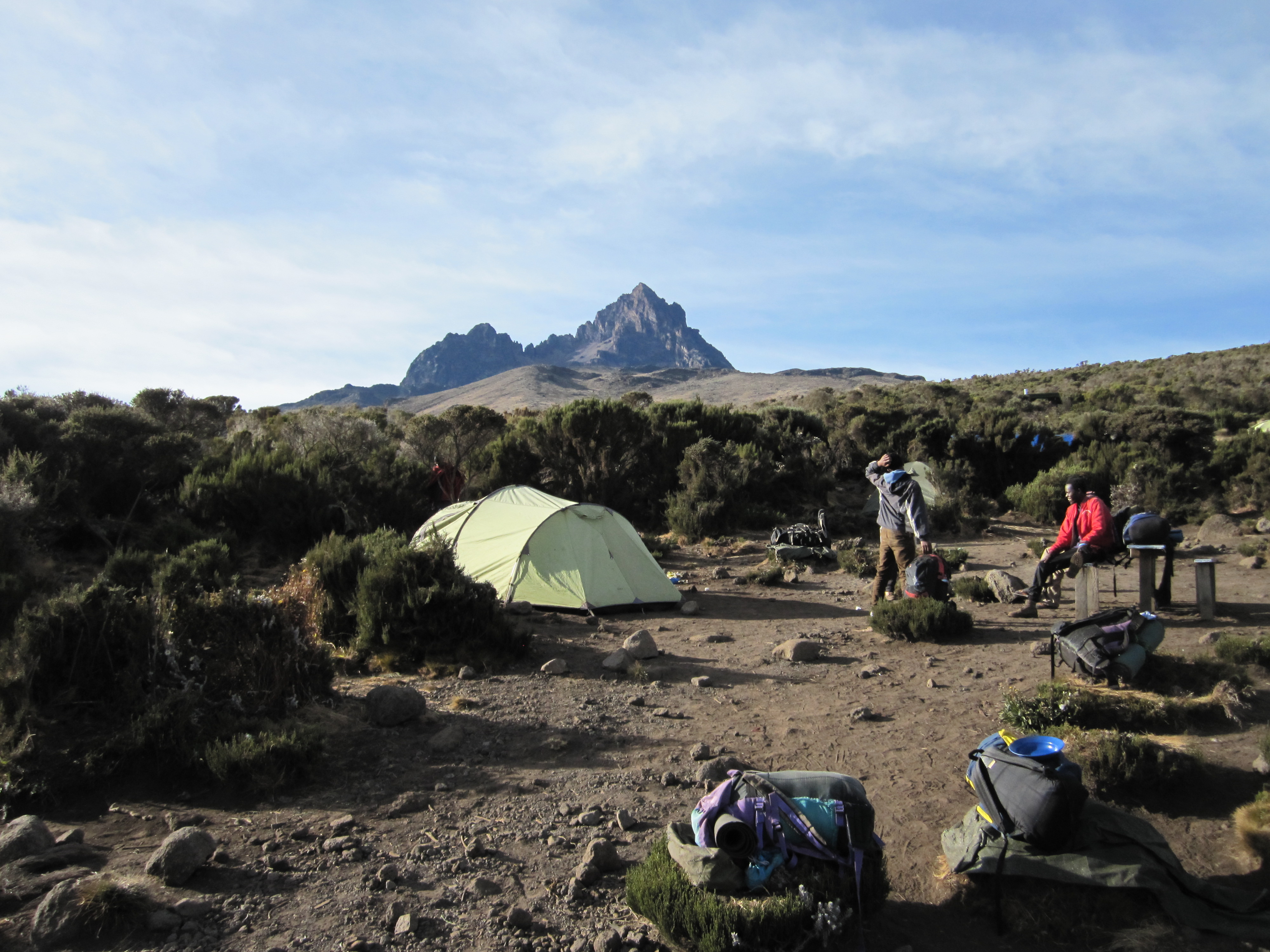 View of our destination from Kikelewa Camp in the morning